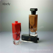 Designer Glass Perfume Bottle with Inside Lacquering